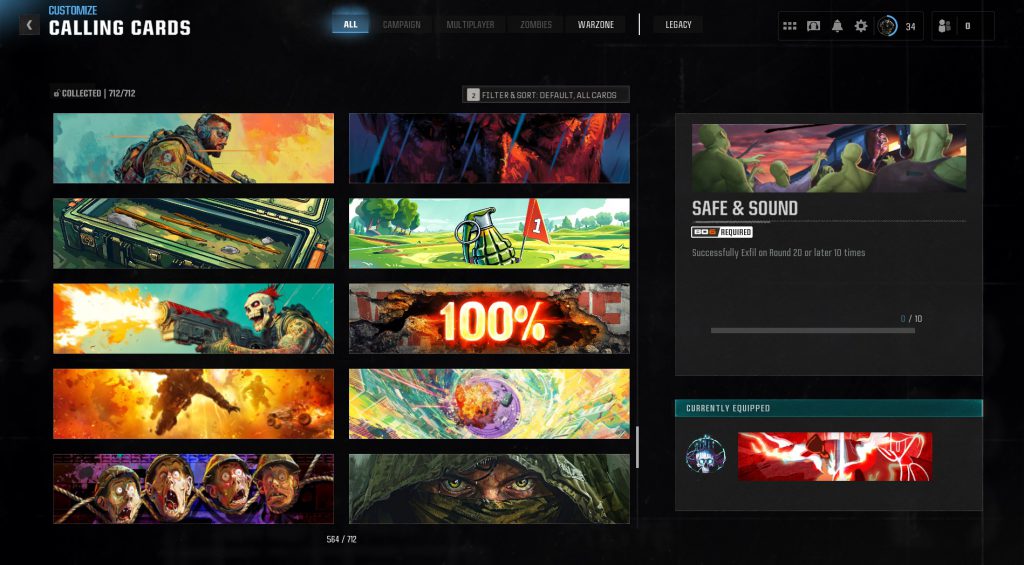 unlock profile in warzone